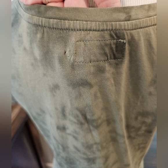 Pact Women Size Small Green Tie-Dye T-Shirt Dress Tie Waist 100% Organic Cotton - Picture 6 of 11